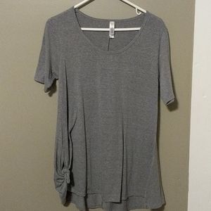 Lularoe heathered gray perfect T.